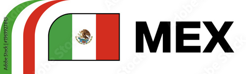 mexico Football Flag Badge