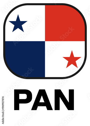 panama Tournament Flag Badge