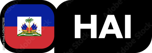 haiti Flag Tournament Badge