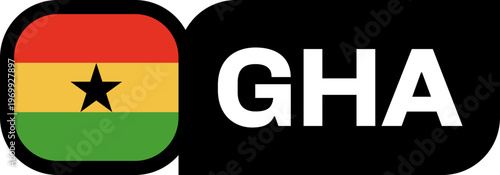 ghana Flag Tournament Badge