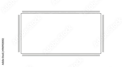 Elegant Double Line Border Frame - Simple Geometric Decorative Element