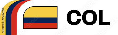 colombia Football Flag Badge