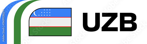 uzbekistan Football Flag Badge