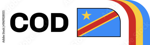 congo dr Football Flag Badge