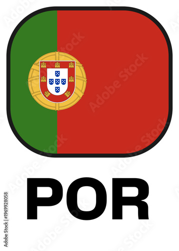 portugal Tournament Flag Badge