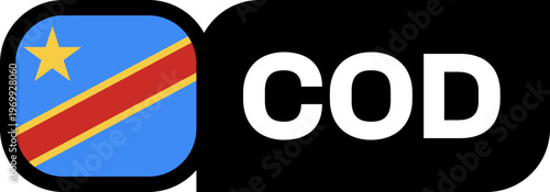 congo dr Flag Tournament Badge