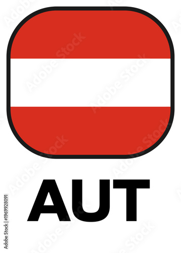 austria Tournament Flag Badge