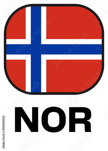 norway Tournament Flag Badge