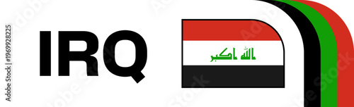 iraq Football Flag Badge