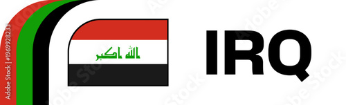 iraq Football Flag Badge