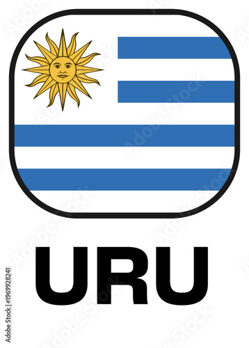 uruguay Tournament Flag Badge