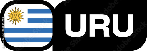 uruguay Flag Tournament Badge