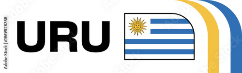 uruguay Football Flag Badge