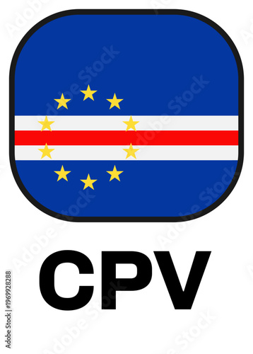 cabo verde Tournament Flag Badge