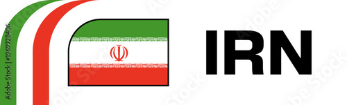 iran Football Flag Badge