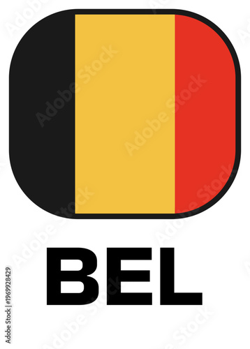 belgium Tournament Flag Badge