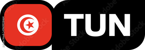 tunisia Flag Tournament Badge