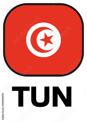 tunisia Tournament Flag Badge