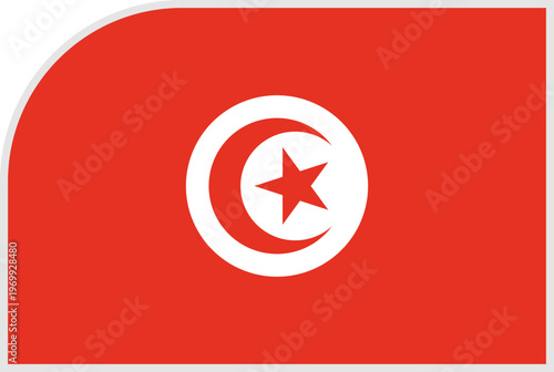 tunisia Flag Tournament Badge