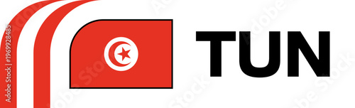 tunisia Football Flag Badge