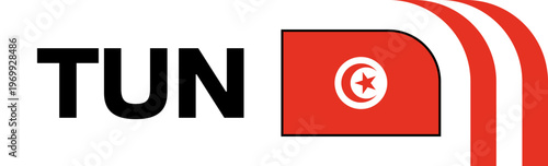 tunisia Football Flag Badge