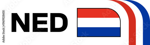netherlands Football Flag Badge