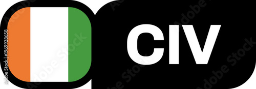 cote d ivore Flag Tournament Badge