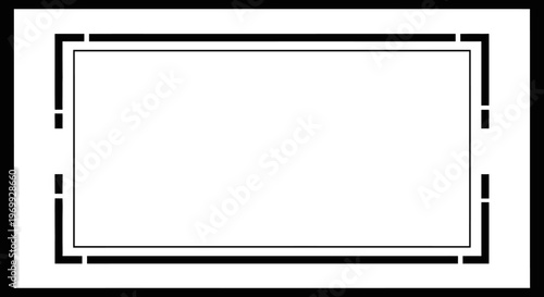 Modern Geometric Border Frame with Copy Space