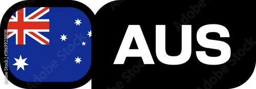 australia Flag Tournament Badge