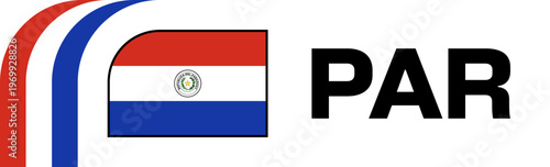 paraguay Football Flag Badge