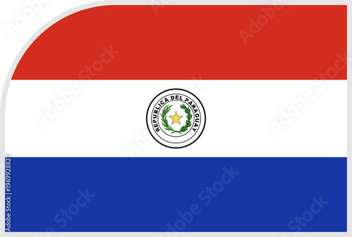 paraguay Flag Tournament Badge