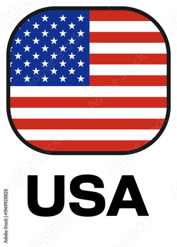 usa Tournament Flag Badge