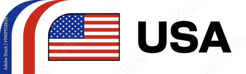 usa Football Flag Badge