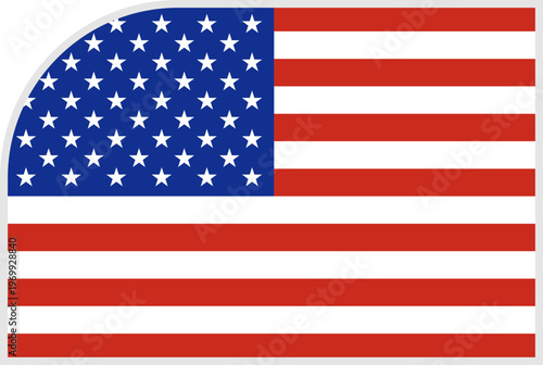 usa Flag Tournament Badge