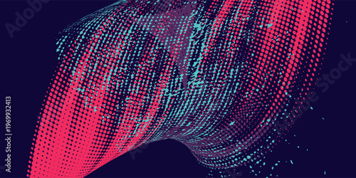 neon background brush game blue pink purple banner abstract paint stain vintage modern car wrap sticker, vector.