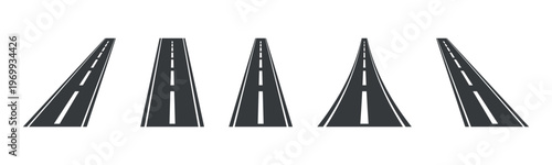 Straight Roads with Perspective View