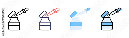 Medicine icon set multiple style collection