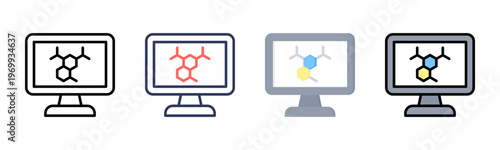 Cell icon set multiple style collection