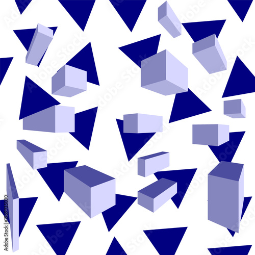 seamless geometric pattern with triangle
