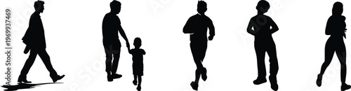 A silhouette of a woman in white