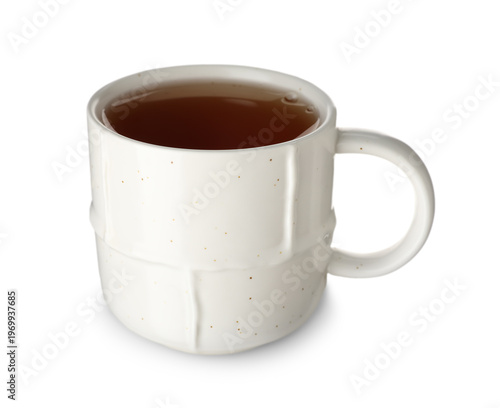 Mug of black tea isolated o...