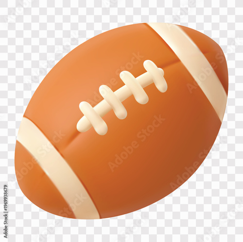 American Football Vector Icon Set | 3D icon set | a football