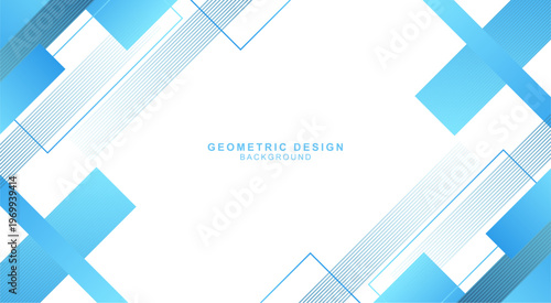 斜めのグラデーションと線で組み合わせた青色の幾何学的な背景素材