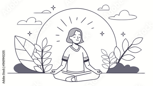 vector illustration of an angel