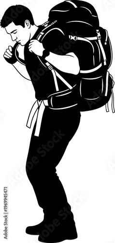 Silhouette of a woman holding a guitar