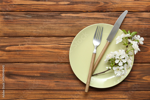 Beautiful table setting wit...