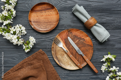Beautiful table setting wit...
