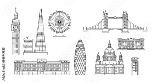 London City Skyline Architecture.