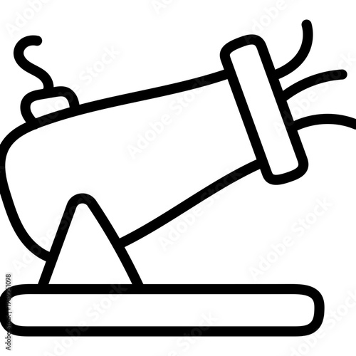 Fotografie Modern design icon of cannon