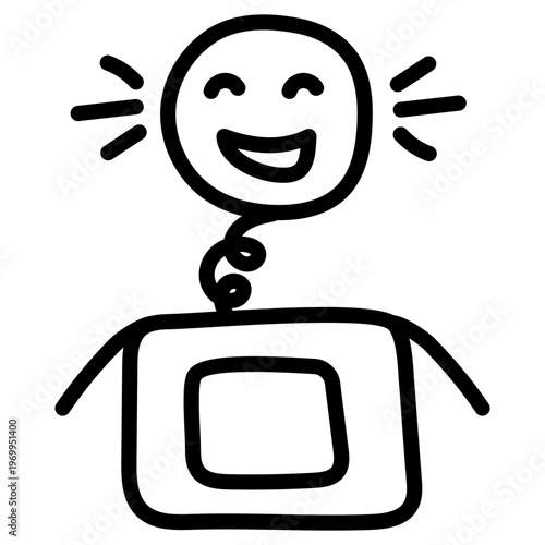 Editable design icon of jackbox 